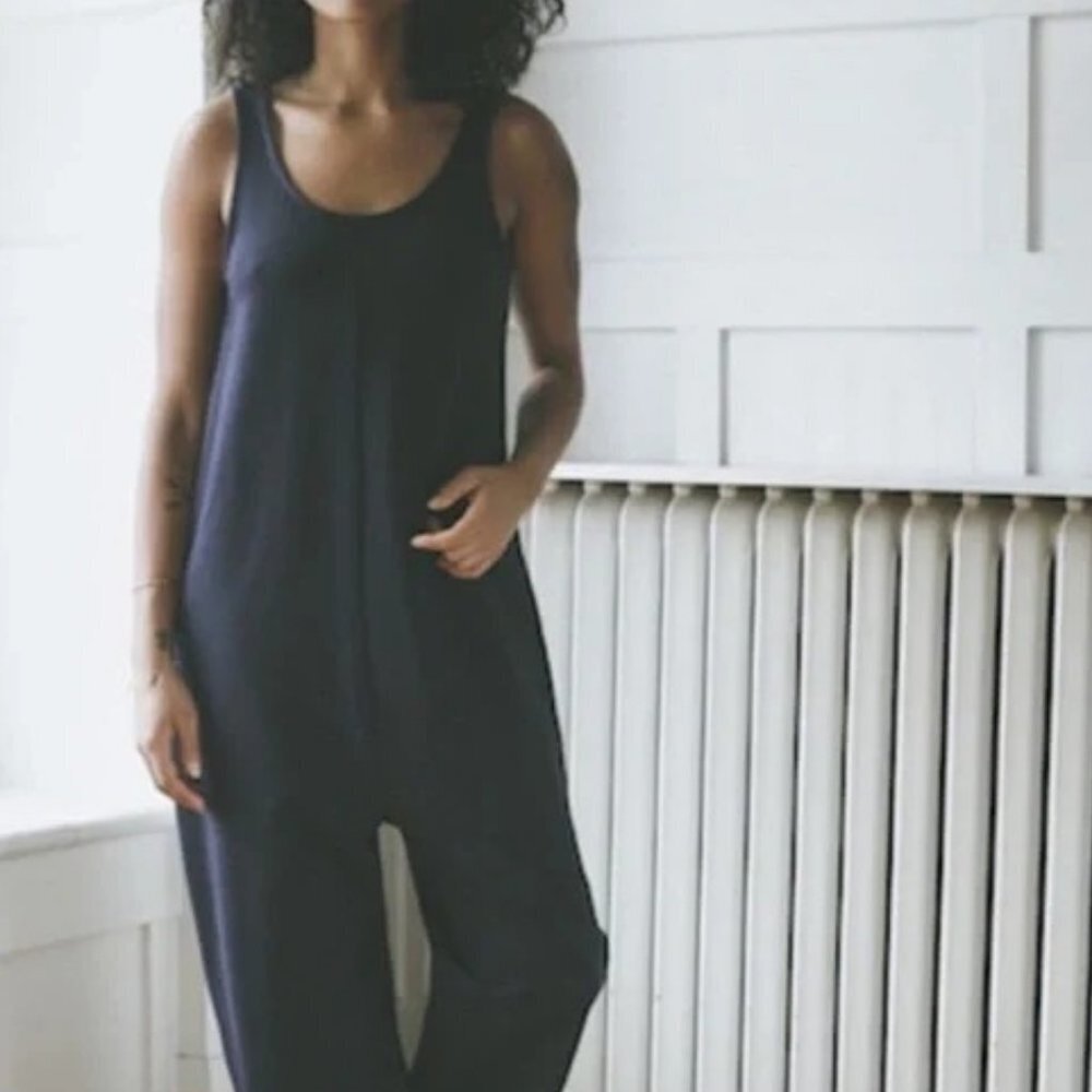 Ilana Kohn French Terry Jumpsuit in Washed Black XS